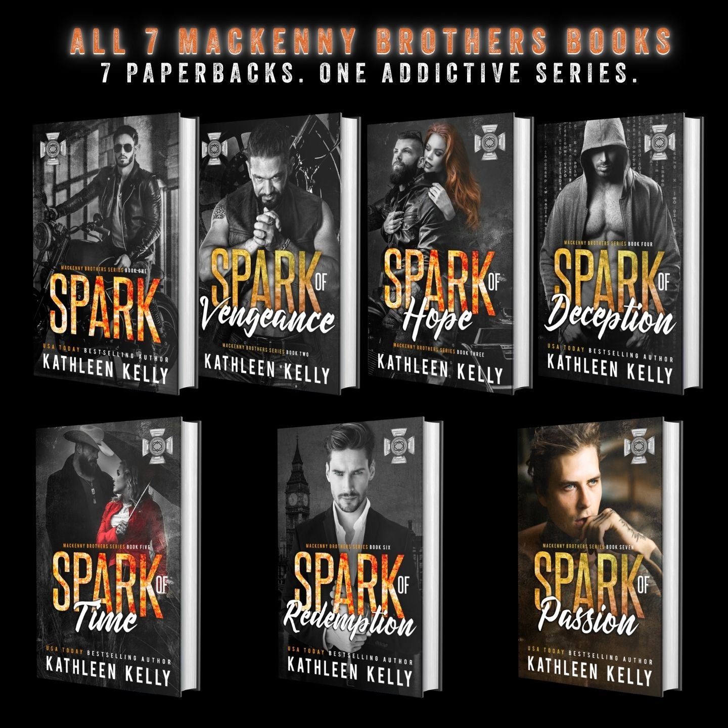 All 7 MacKenny Brothers books by Kathleen Kelly